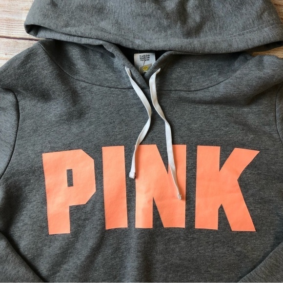 NWT VS Pink Crop Hoodie - Picture 2 of 6